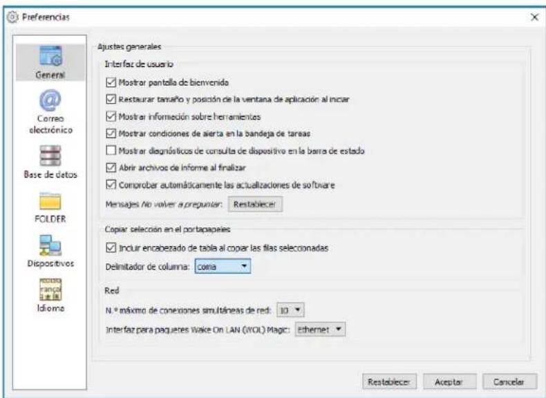 NEC NaViSet Administrator 2 - Ajustes generales - 1