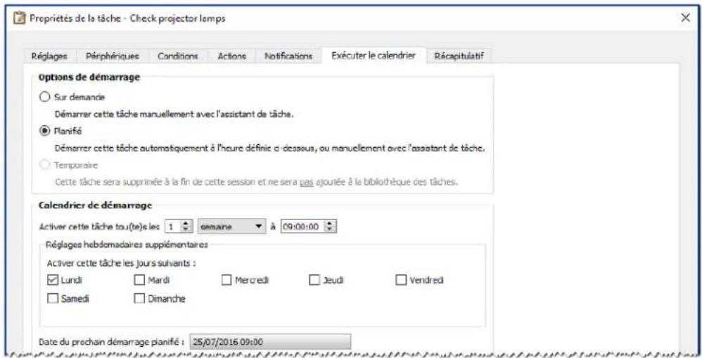NEC NaViSet Administrator 2 - Exemple de tâche : vérifier les lampes de projecteur dont la date de remplacement est proche - 4