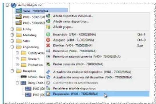 NEC NaViSet Administrator 2 - Estado de communicator del dispositivo - 3