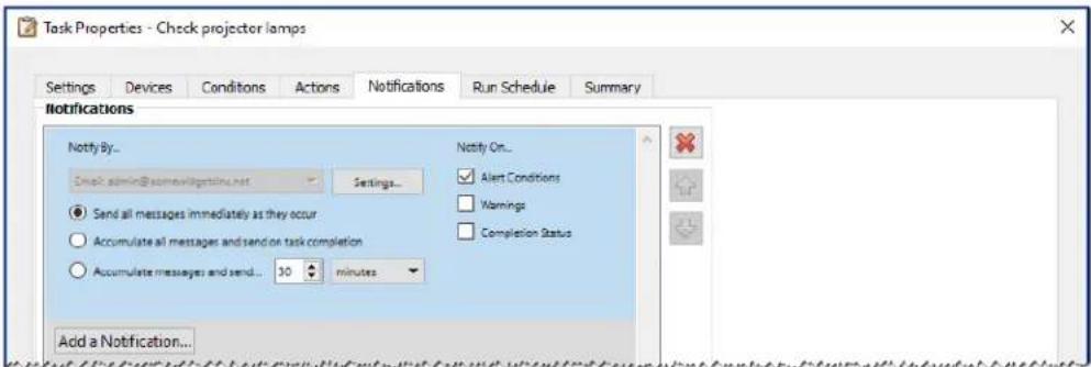NEC NaViSet Administrator 2 - Example Task: Check for projector lamps close to needing replacement - 3