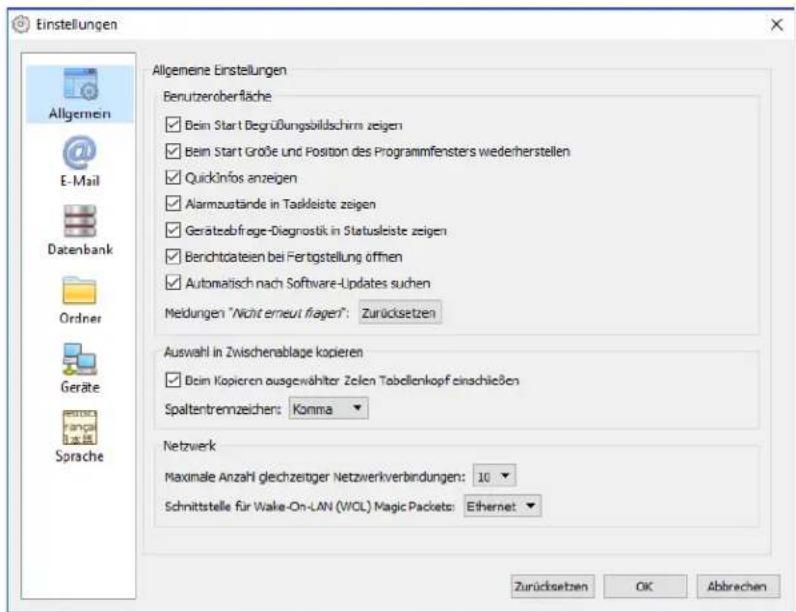 NEC NaViSet Administrator 2 - Allgemeine Einstellungen - 1