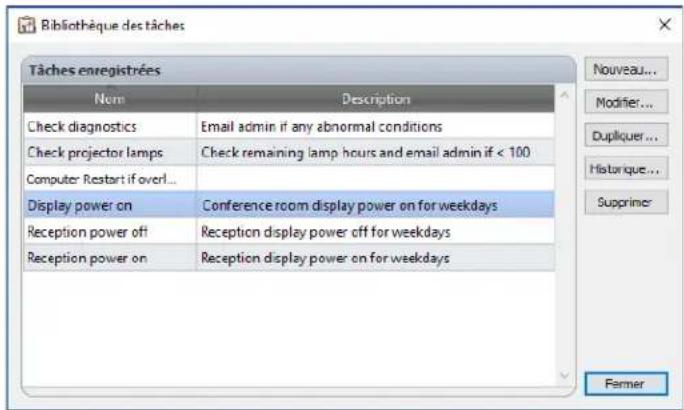 NEC NaViSet Administrator 2 - Exemple de tâche : allumer et éteindre des écrons à des heures définies chaque jour de la semaine - 4