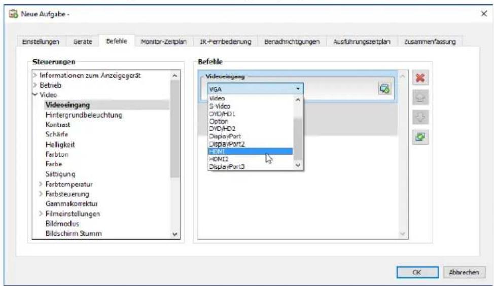 NEC NaViSet Administrator 2 - Registerkarte Befehle - 1