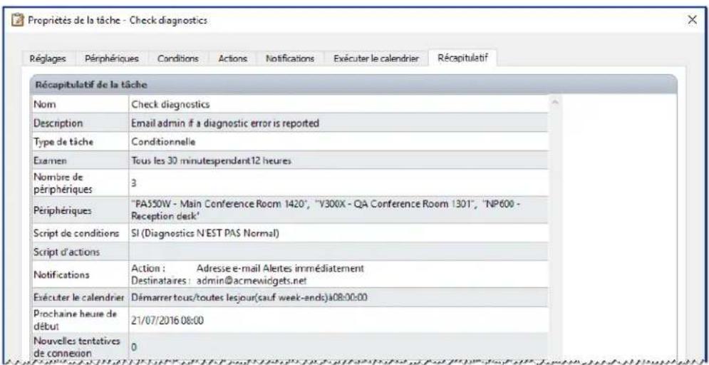 NEC NaViSet Administrator 2 - Exemple de tâche : Vérifier les moniteurs signalant une condition d'erreur de diagnostic - 5
