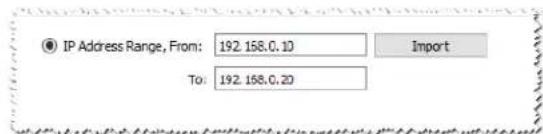 NEC NaViSet Administrator 2 - >Method 2:Add PJLink devices using "IP Address Range" - 1