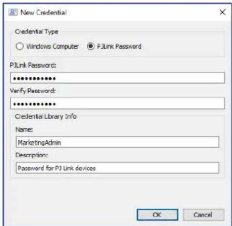NEC NaViSet Administrator 2 - Adding a new credential - 1