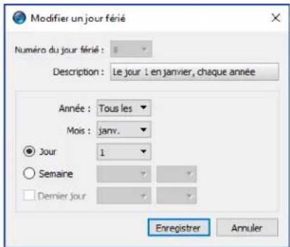 NEC NaViSet Administrator 2 - Jours féries - 2