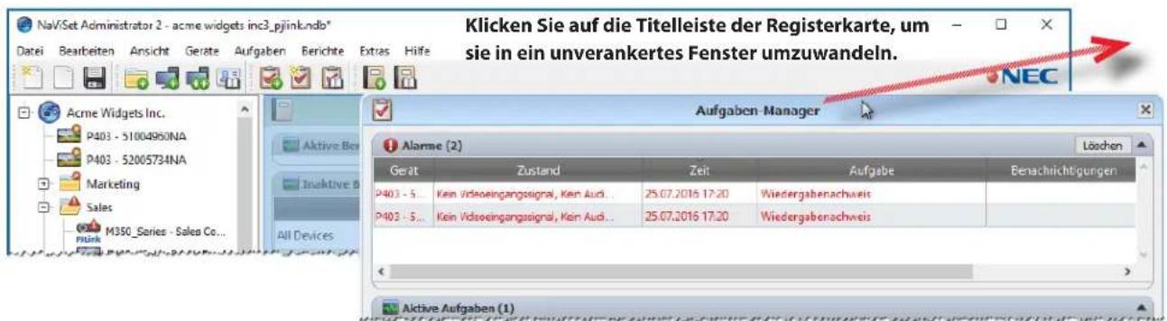NEC NaViSet Administrator 2 - Andockbereich - 1