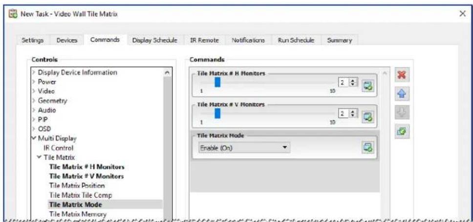 NEC NaViSet Administrator 2 - Example Task: Using Device Specific controls to configure a Tile Matrix - 2
