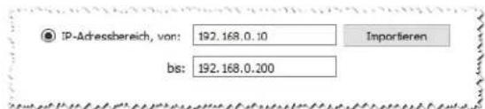 NEC NaViSet Administrator 2 - Methode 2: Hinzufügen von PJLink-Geräten mit der Option „IP-Adressbereich" - 1
