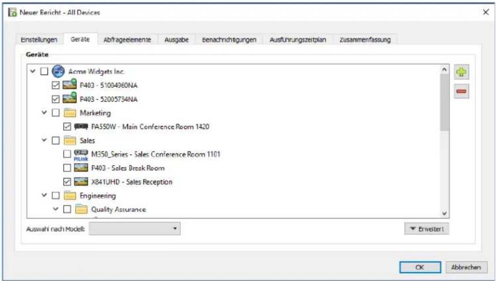 NEC NaViSet Administrator 2 - Registerkarte Geräte - 1