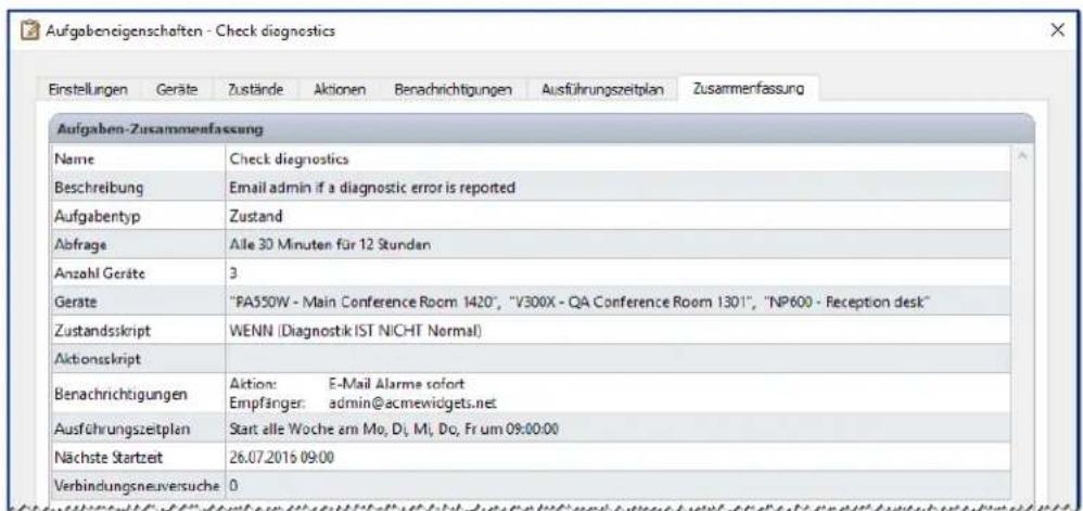 NEC NaViSet Administrator 2 - Beispielaufgabe: Überprüfen, ob Monitore Diagnosefehler melden - 5