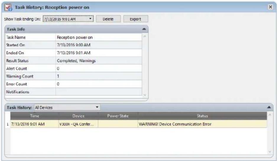 NEC NaViSet Administrator 2 - Task History - 1