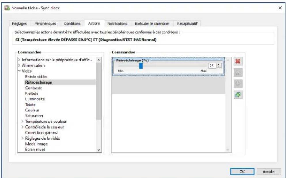 NEC NaViSet Administrator 2 - Onglet Actions - 1