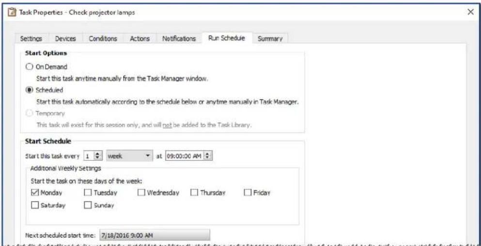 NEC NaViSet Administrator 2 - Example Task: Check for projector lamps close to needing replacement - 4