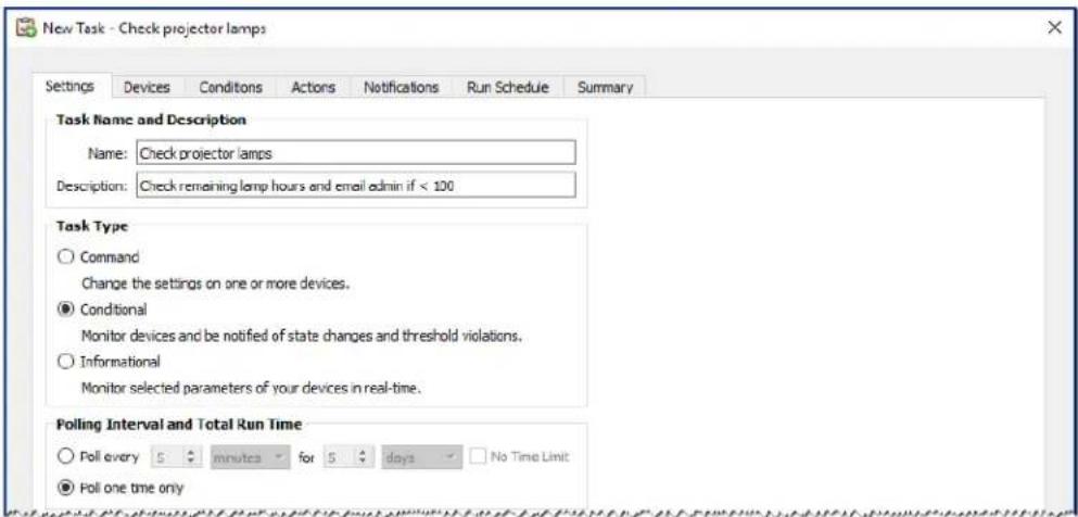 NEC NaViSet Administrator 2 - Example Task: Check for projector lamps close to needing replacement - 1