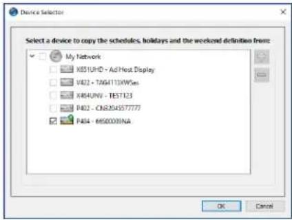NEC NaViSet Administrator 2 - Display Schedule Property Tab - 6