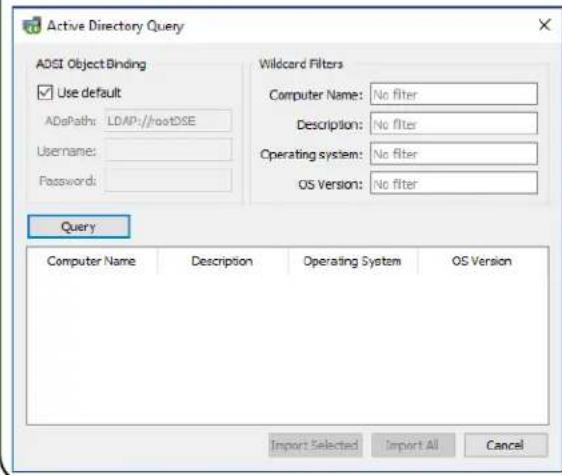 NEC NaViSet Administrator 2 - Active Directory Query Dialog - 1