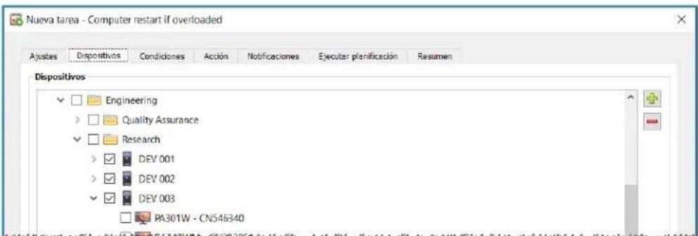 NEC NaViSet Administrator 2 - Ejempio de tarea: Comprobar el estado del ordinador y reiniciarlo si es necessario - 3