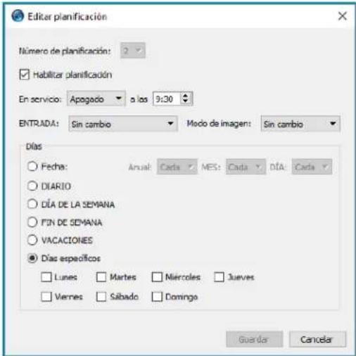 NEC NaViSet Administrator 2 - Pestana de propiedades Planificacion de pantalla - 4