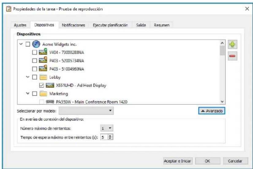 NEC NaViSet Administrator 2 - Configuración de la Prueva de reproducción - 1