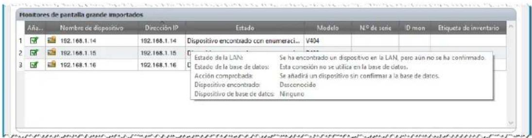 NEC NaViSet Administrator 2 - Importar dispositivos: modo de validacion de dispositivos - 3