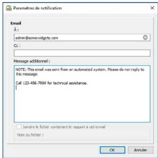 NEC NaViSet Administrator 2 - Onglet Notifications - 3