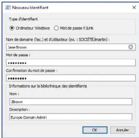 NEC NaViSet Administrator 2 - Ajout d'un nouvel identifant - 1
