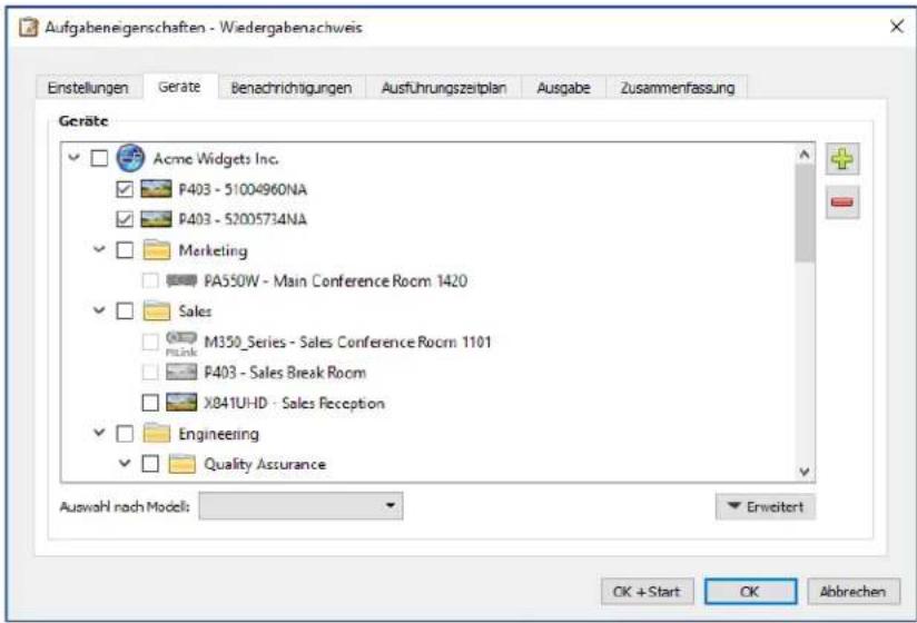 NEC NaViSet Administrator 2 - Konfigurieren des Wiedergabenachweises - 1
