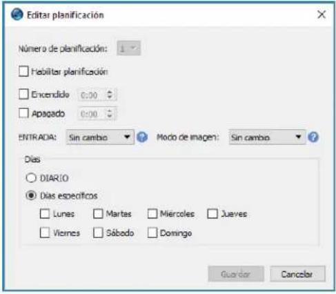 NEC NaViSet Administrator 2 - Pestana de propiedades Planificacion de pantalla - 2