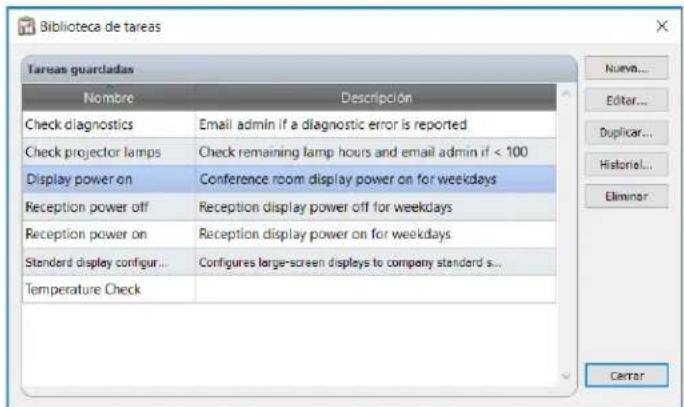 NEC NaViSet Administrator 2 - Ejempio de tarea: Encender y apagar pantallas a horas fjas todos los días laborables - 5