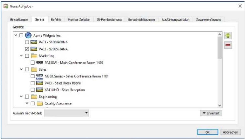 NEC NaViSet Administrator 2 - Registerkarte Geräte - 1