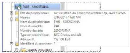NEC NaViSet Administrator 2 - Arborescence de péripériques - 1