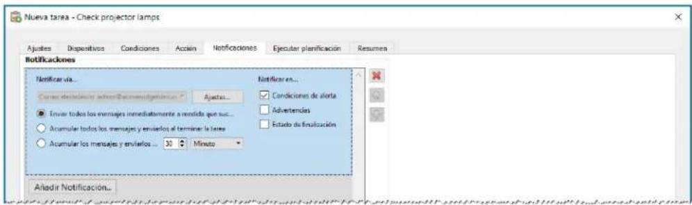 NEC NaViSet Administrator 2 - Ejempio de tarea: Compruebe si hay lámparas de proyectores que se tengan que reemplazar pronto - 4