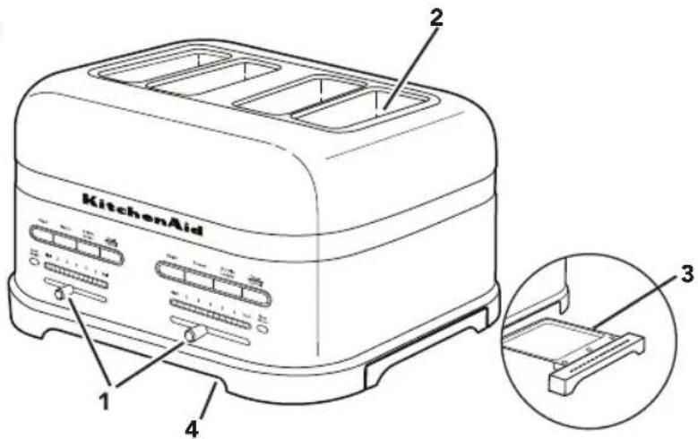 KITCHENAID KMT2203FP - Modelo para 4 rebanadas - 1