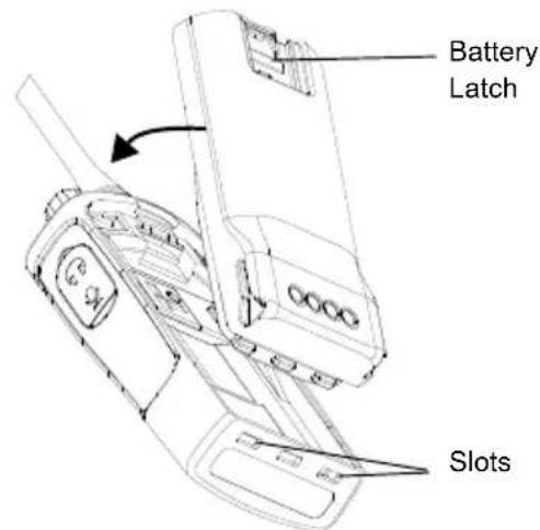 MOTOROLA RDU4100 - Installing the Lithium-Ion (Li-Ion) Battery - 1