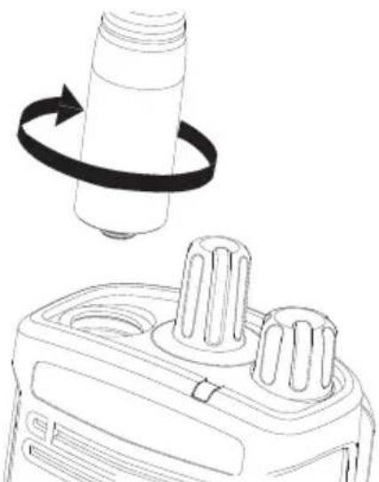 MOTOROLA RDU4100 - Installation de l'antenne - 1