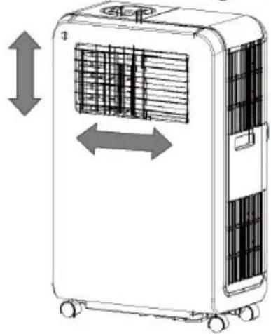 NewAir AC12200E - RéGLAGE DES GRILLES D'AERATION - 2