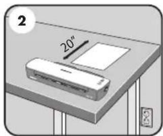 FELLOWES Ion 95 - LAMINATOR CONTROLS / QUICK START GUIDE 3 - 2