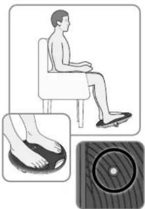 REVITIVE Medic Coach - Asseyez-vous et placez les pieds nus sur les repose-pieds - 1