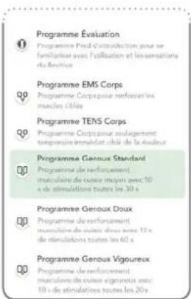 REVITIVE Medic Coach - Réglage du niveau d'intensité dans les Programmes Genou - 1