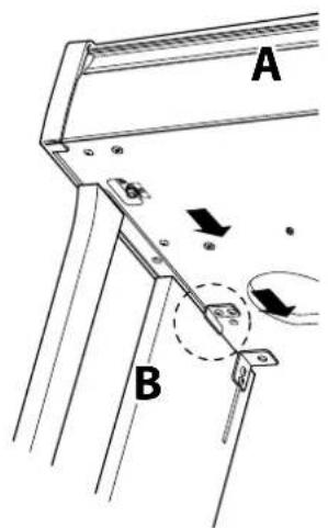 KAWAI CN201 - Monter a sur le meuble - 3