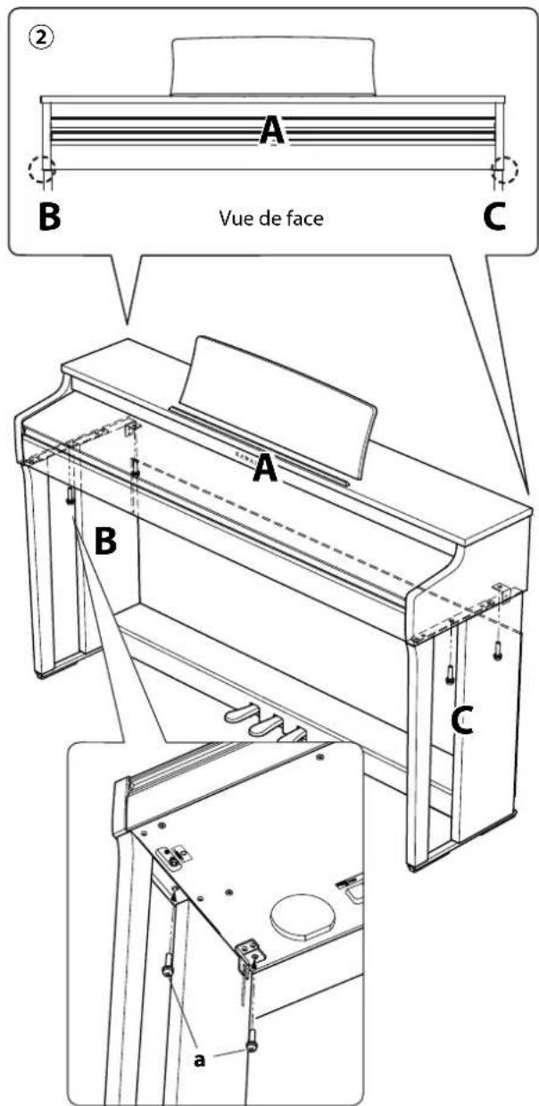 KAWAI CN201 - Fixer a au meuble - 2