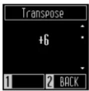 KAWAI CN201 - Paramètre transposer - 1