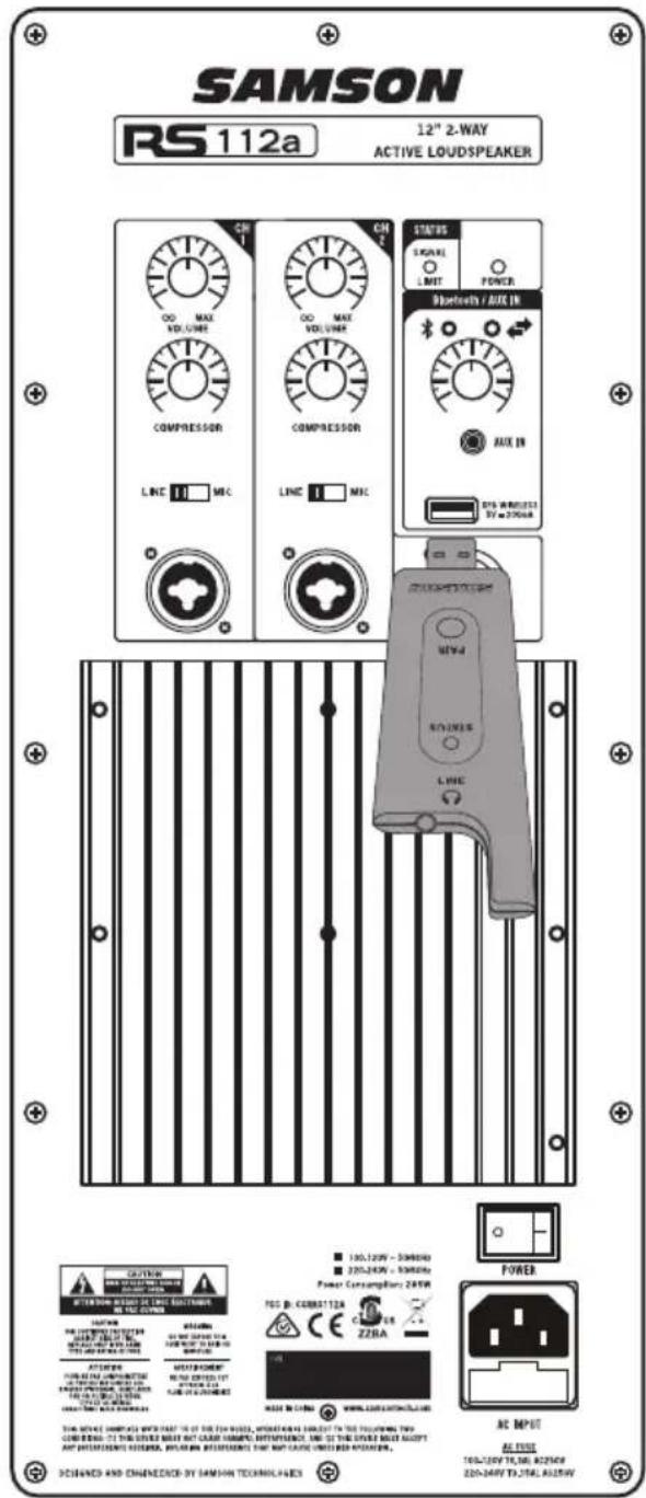 SAMSON RS110A - Connexion du microphone sans fil XPD (vendu séparation) - 1