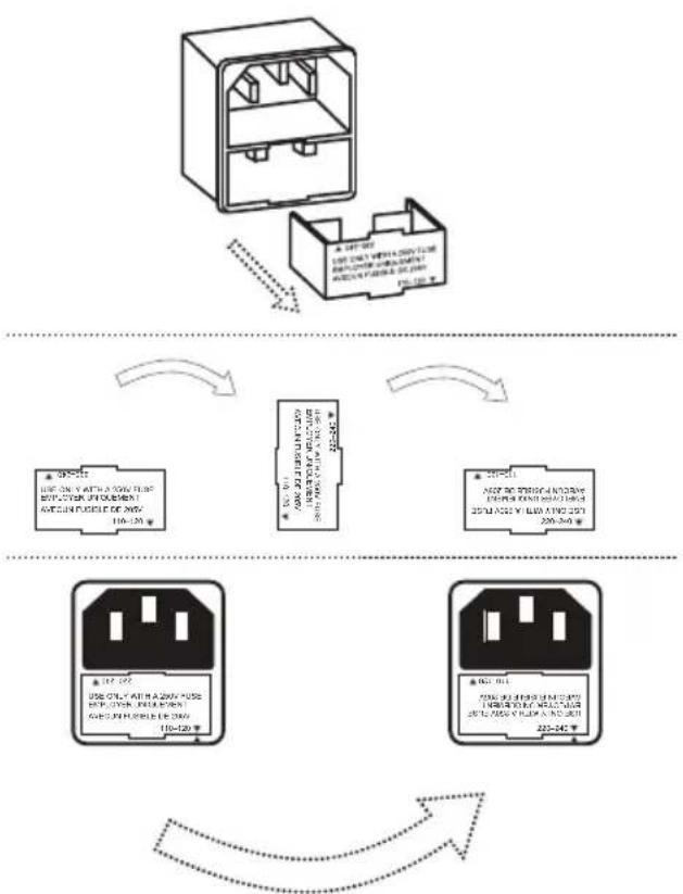 SAMSON RS110A - Anweisungen zur Spannungsauswahl - 1