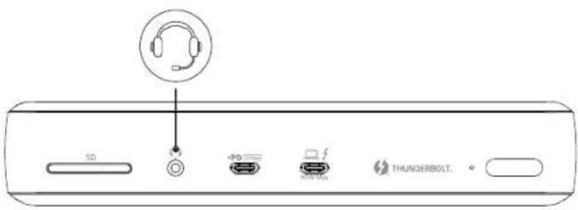 Anker PowerExpand Elite 12in1 Thunderbolt 4 Dock - Conector de audio - 1