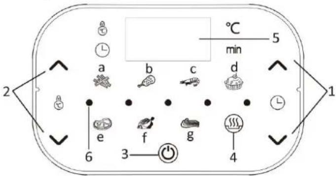 Emerio AF123544.2 - Control panel and display - 1
