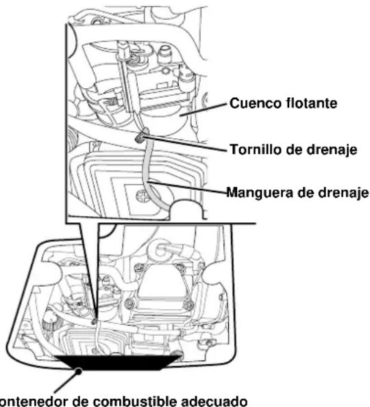 Cummins Onan P2500i - DRENAJE DEL BOWL FLOTADOR - 1
