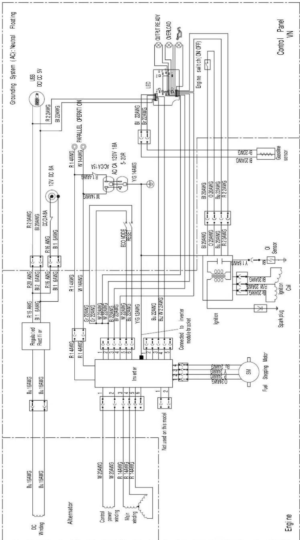 Cummins Onan P2500i - GENERATOR PARTS LIST - 1